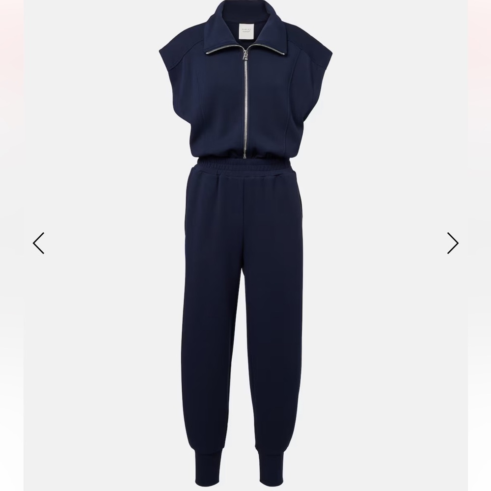 Varley Monica Jersey Navy Blue cap sleeve Women's Jumpsuit